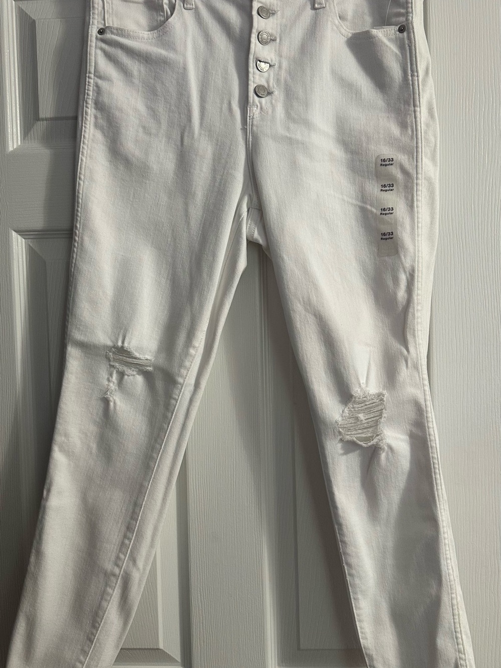 GAP White High Rise Universal Legging Jeans